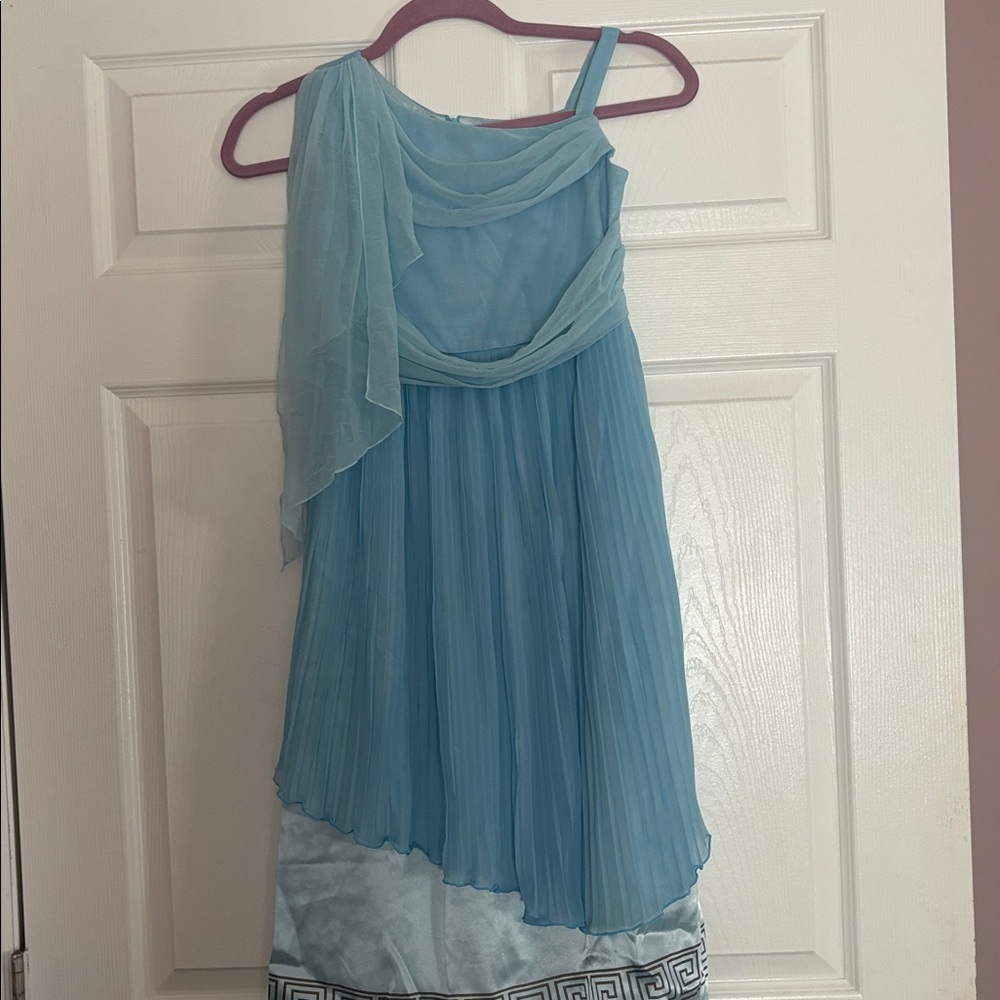 American Girl Dress Like Your Doll Blue Greek Goddess Dress Size S RN 92138